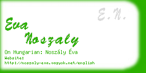 eva noszaly business card